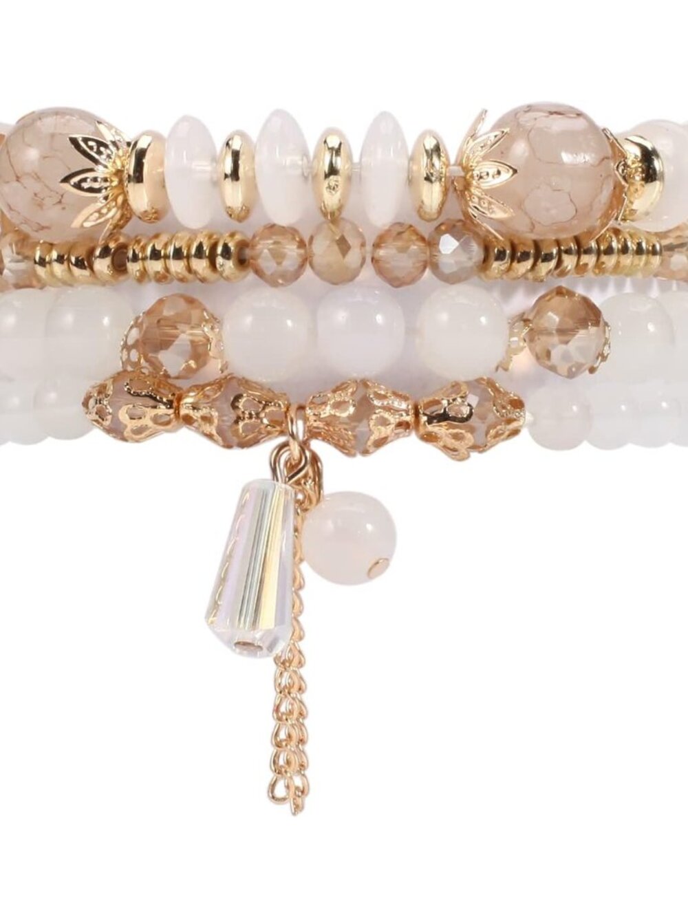 Bohemian Stackable Beaded Bracelets for Women - Adjustable Beach Jewelry